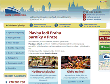 Tablet Screenshot of parnikypraha.cz